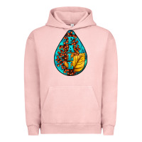 Pigment Salmon Fall Teardrop Urban Hoodie - LillyAllenDesigns