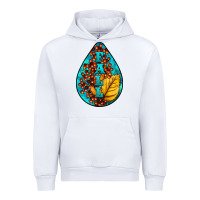 White Fall Teardrop Urban Hoodie - LillyAllenDesigns