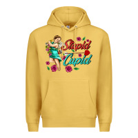 Antique Gold stupid cupid Premium Hoodie - AdoDesignShop