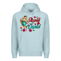 Blue Mist stupid cupid Premium Hoodie - AdoDesignShop