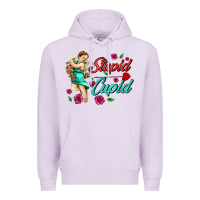 Lilac stupid cupid Premium Hoodie - AdoDesignShop