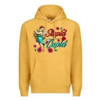 Mustard stupid cupid Premium Hoodie - AdoDesignShop