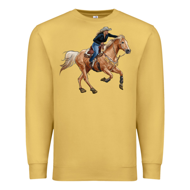 Horse Body With Cowgirl Premium Sweatshirt by RanaPortraitStore | Teevron