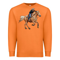 Carrot horse body with cowgirl Premium Sweatshirt - RanaPortraitStore