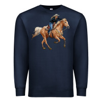Navy horse body with cowgirl Premium Sweatshirt - RanaPortraitStore