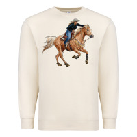 Sandshell horse body with cowgirl Premium Sweatshirt - RanaPortraitStore