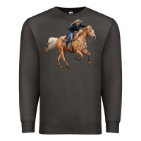 Smoke horse body with cowgirl Premium Sweatshirt - RanaPortraitStore