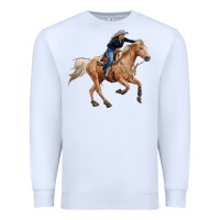 White horse body with cowgirl Premium Sweatshirt - RanaPortraitStore
