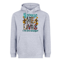 Heather Grey because he lives i can face tomorrow Heavyweight Hoodie - Zillion Design Studio
