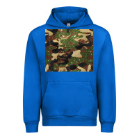 Cobalt camouflage glitter Urban Hoodie - BarkalooDesign