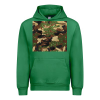 Emerald camouflage glitter Urban Hoodie - BarkalooDesign