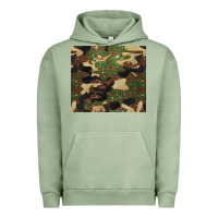 Pigment Oil Green camouflage glitter Urban Hoodie - BarkalooDesign