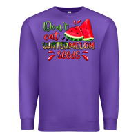 Purple don't eat watermelon seeds Premium Sweatshirt - Zillion Design Studio