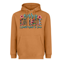 Meerkat sorry i m late i didn t want to come Heavyweight Hoodie - Zillion Design Studio