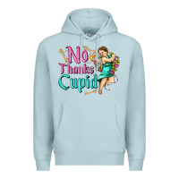 Blue Mist no thanks cupid Premium Hoodie - AdoDesignShop