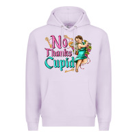 Lilac no thanks cupid Premium Hoodie - AdoDesignShop