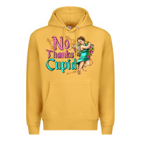 Mustard no thanks cupid Premium Hoodie - AdoDesignShop