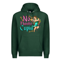 Sports Green no thanks cupid Premium Hoodie - AdoDesignShop