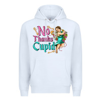 White no thanks cupid Premium Hoodie - AdoDesignShop