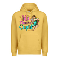 Antique Gold no thanks cupid Premium Hoodie - AdoDesignShop