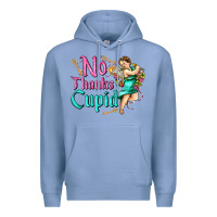 Colony Blue no thanks cupid Premium Hoodie - AdoDesignShop