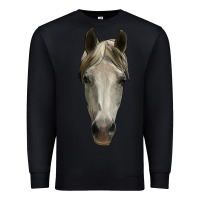 Black horse head Premium Sweatshirt - RanaPortraitStore