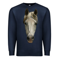 Navy horse head Premium Sweatshirt - RanaPortraitStore