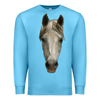 Ocean Blue horse head Premium Sweatshirt - RanaPortraitStore
