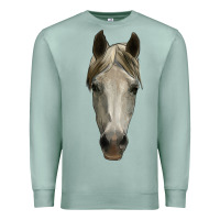 Seafoam horse head Premium Sweatshirt - RanaPortraitStore