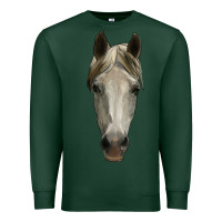 Sports Green horse head Premium Sweatshirt - RanaPortraitStore