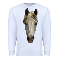 White horse head Premium Sweatshirt - RanaPortraitStore