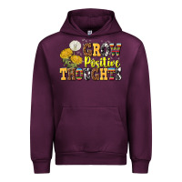 Mauve Wine grow positive thoughts Urban Hoodie - NancyCooperArtShop