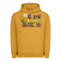 Pigment Peanut Butter grow positive thoughts Urban Hoodie - NancyCooperArtShop