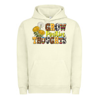 Pigment Pistachio grow positive thoughts Urban Hoodie - NancyCooperArtShop