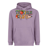 Lavender teacher life Heavyweight Hoodie - texasbilliewilder