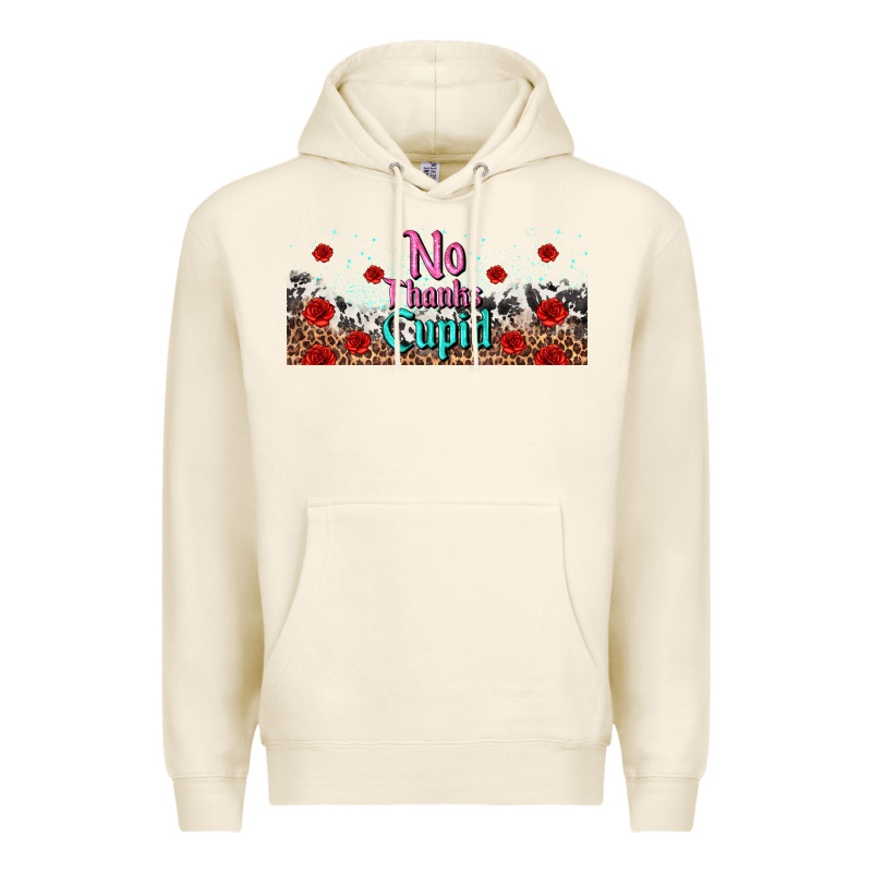 No Thanks Cupid Premium Hoodie by AdoDesignShop | Teevron
