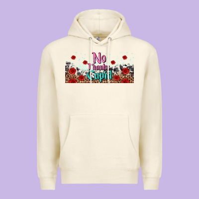 No Thanks Cupid Premium Hoodie Designed By Adodesignshop