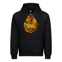 Black Fall Teardrop Urban Hoodie - LillyAllenDesigns