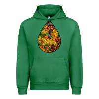 Emerald Fall Teardrop Urban Hoodie - LillyAllenDesigns