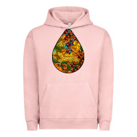 Pigment Salmon Fall Teardrop Urban Hoodie - LillyAllenDesigns