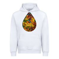 White Fall Teardrop Urban Hoodie - LillyAllenDesigns