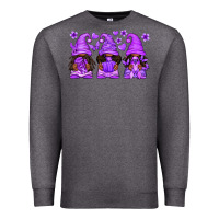 Charcoal Heather Domestic Violence Warrior Afro Gnomes Premium Sweatshirt - texasbilliewilder