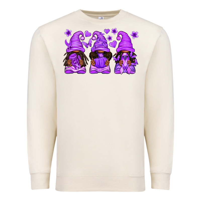 Domestic Violence Warrior Afro Gnomes Premium Sweatshirt by texasbilliewilder | Teevron
