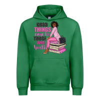 Emerald good things come to those who hustle Urban Hoodie - NancyCooperArtShop