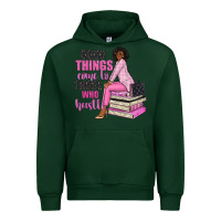 Forest Green good things come to those who hustle Urban Hoodie - NancyCooperArtShop