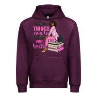 Mauve Wine good things come to those who hustle Urban Hoodie - NancyCooperArtShop