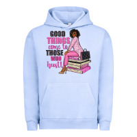 Pigment Grape Ice good things come to those who hustle Urban Hoodie - NancyCooperArtShop
