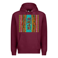 Burgundy nana cinco de mayo Premium Hoodie - Artiststas
