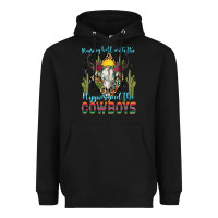 Black raising hell with the hippies and the cowboys Heavyweight Hoodie - Zillion Design Studio