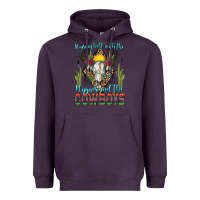 Plum raising hell with the hippies and the cowboys Heavyweight Hoodie - Zillion Design Studio